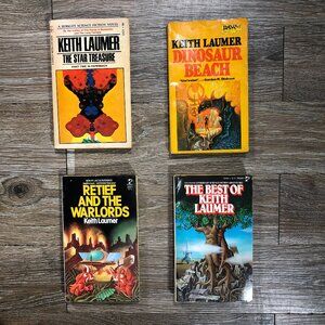 Keith Laumer Lot of 4 Sci-Fi Lot Berkley Medallion Pocket Books 1970s Vintage